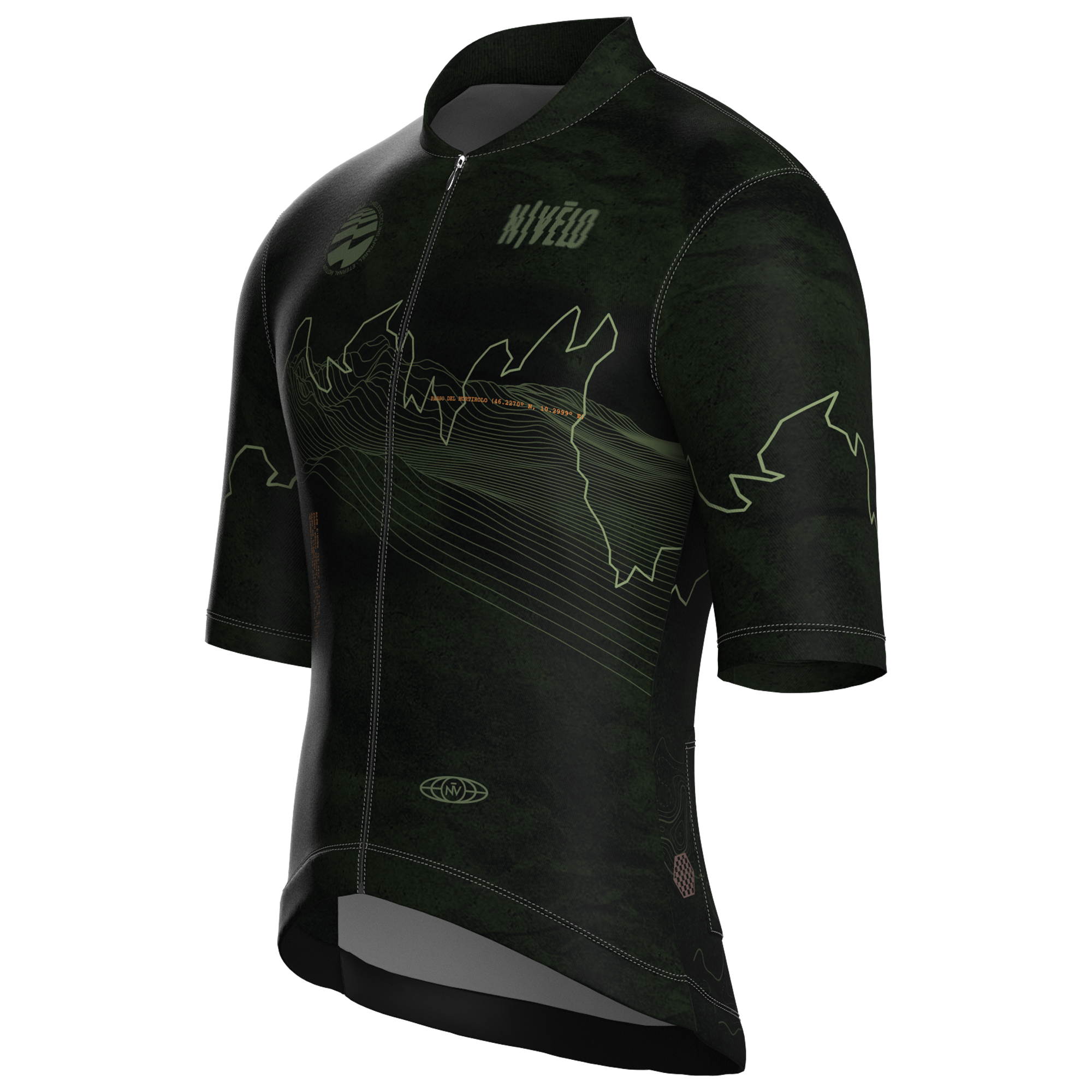 Maglia da ciclismo Summit Moss a maniche corte, vestibilità da gara