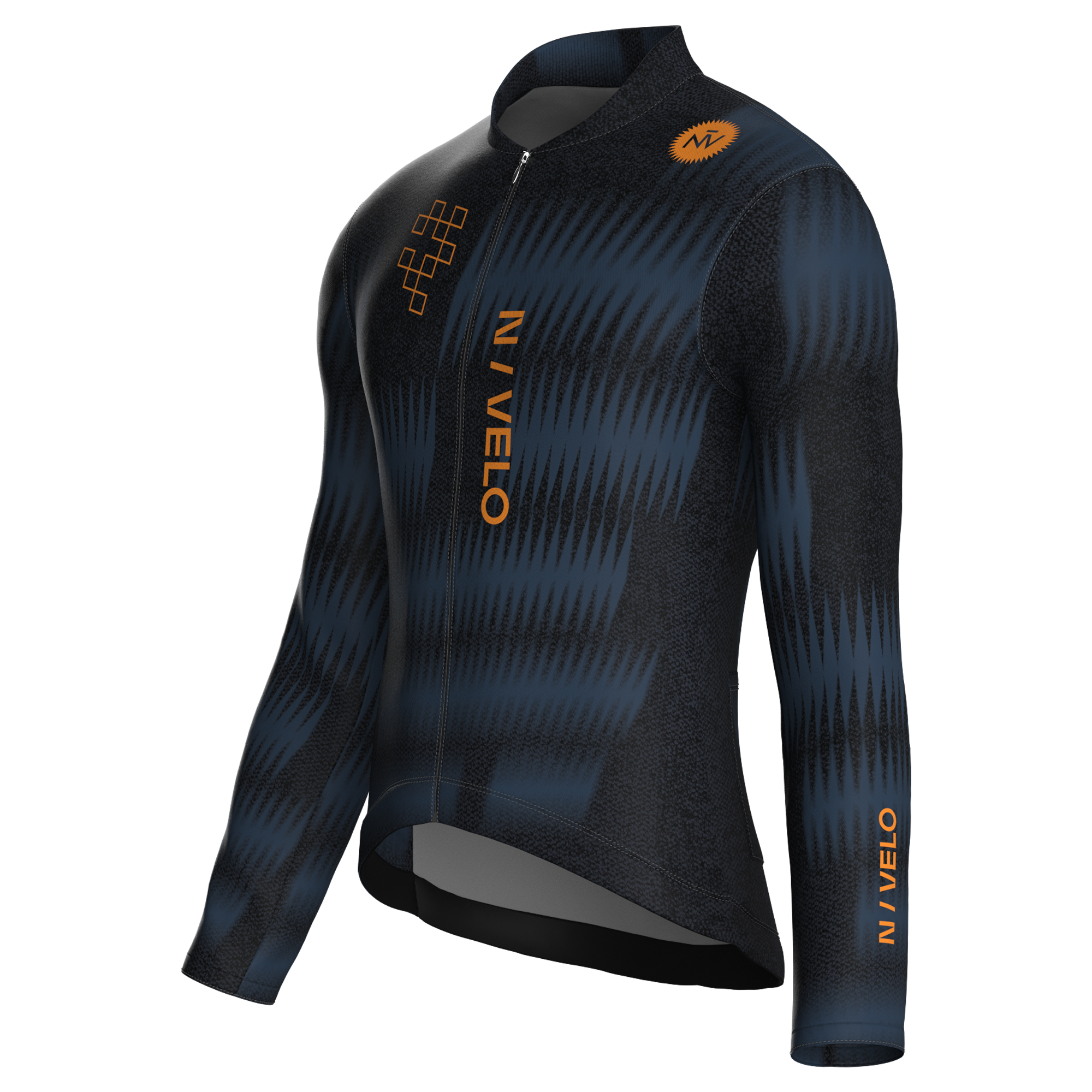 Maglia da ciclismo Rush Cobalt a maniche lunghe, vestibilità da gara