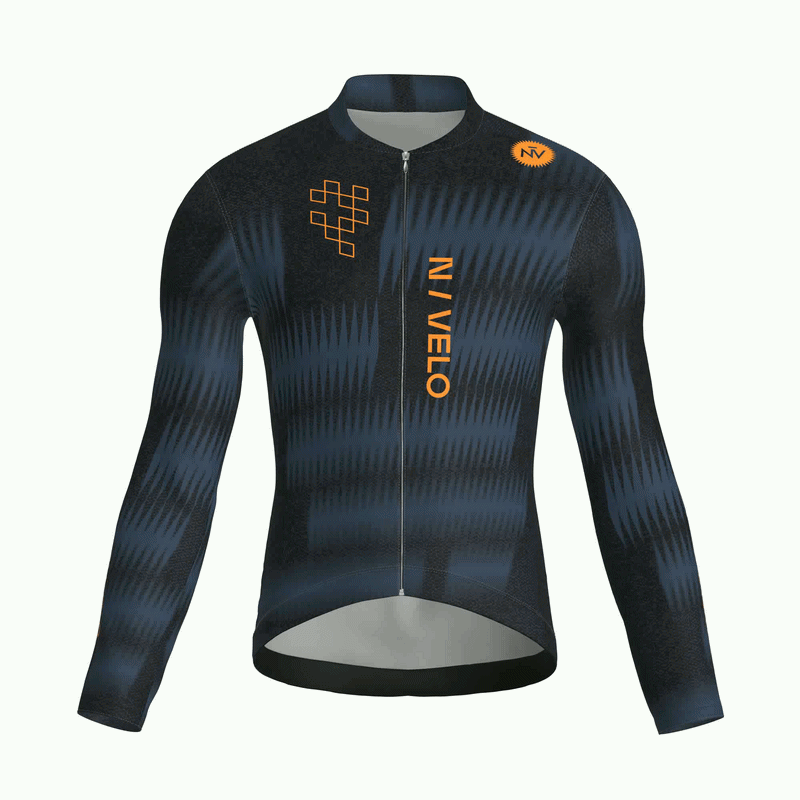 Maglia da ciclismo Rush Cobalt a maniche lunghe, vestibilità da gara