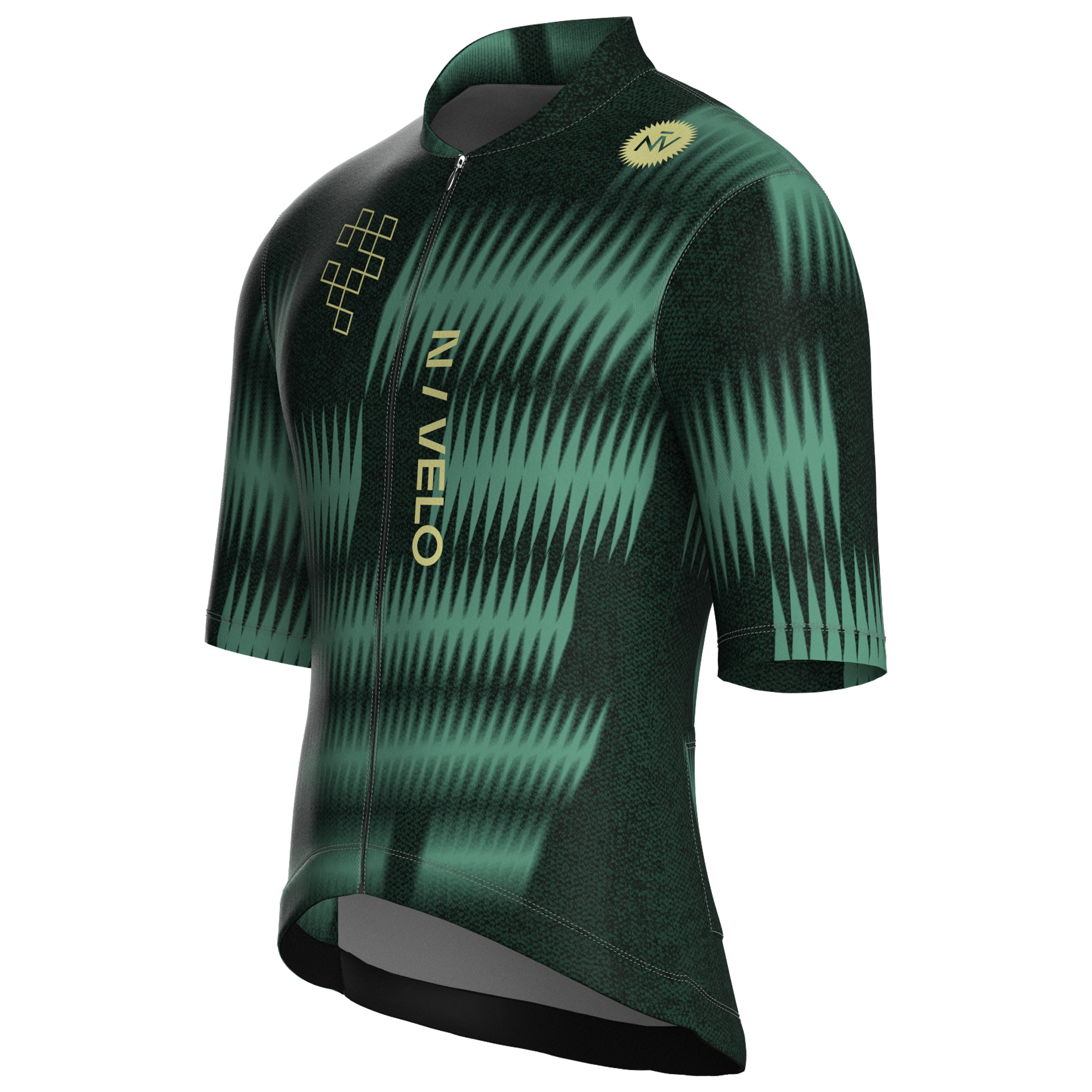 Maglia da ciclismo Rush Pine a maniche corte, vestibilità da gara