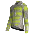 Maglia da ciclismo Rush Citron a maniche lunghe, vestibilità da gara
