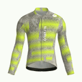 Maglia da ciclismo Rush Citron a maniche lunghe, vestibilità da gara