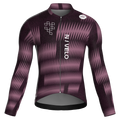 Maglia da ciclismo Rush Mauve a maniche lunghe, vestibilità da gara