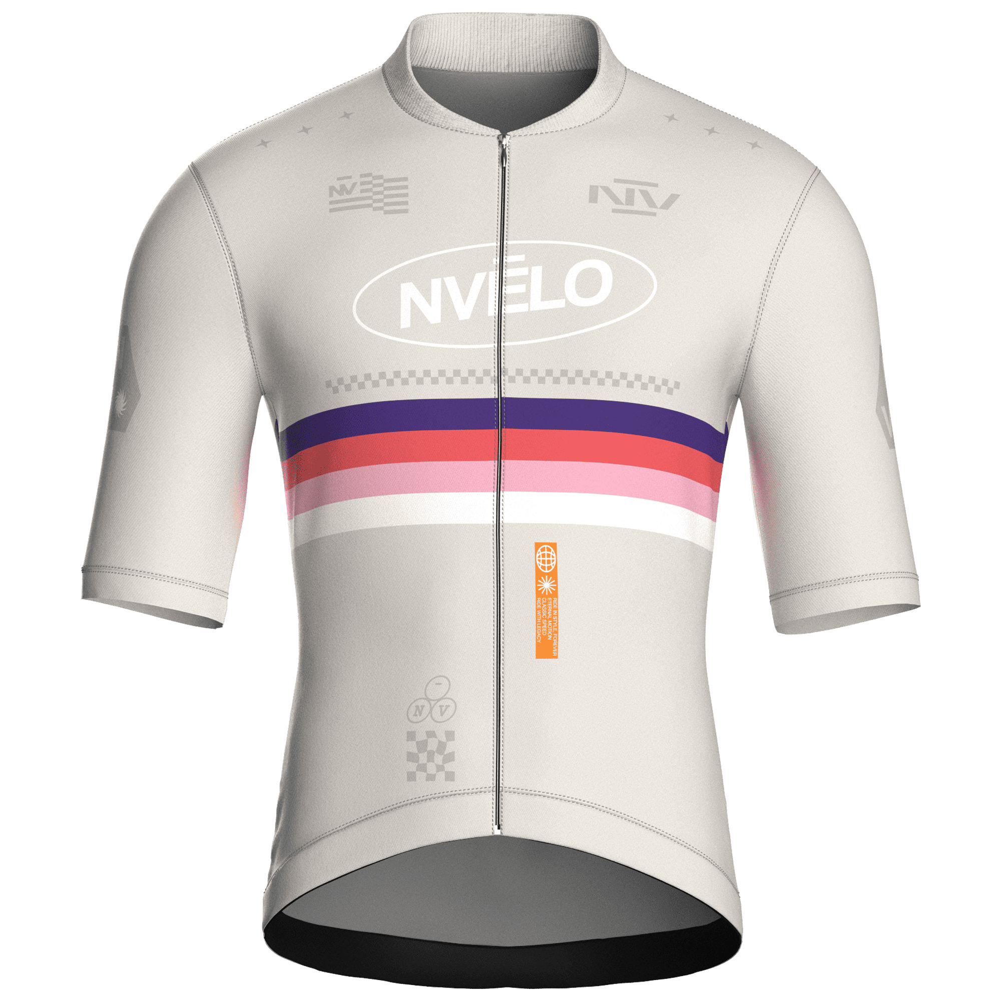 Maglia da ciclismo Meridian Bone a maniche corte, vestibilità da gara
