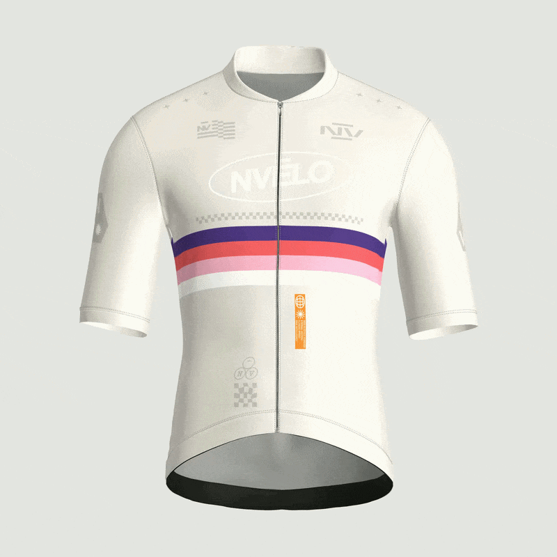 Maglia da ciclismo Meridian Bone a maniche corte, vestibilità da gara