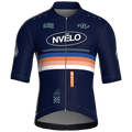Maglia da ciclismo Meridian Navy a maniche corte, vestibilità da gara