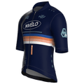 Maglia da ciclismo Meridian Navy a maniche corte, vestibilità da gara