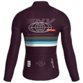 Maglia da ciclismo Meridian color melanzana – Maglia a maniche lunghe da gara
