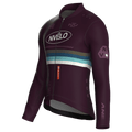 Maglia da ciclismo Meridian color melanzana – Maglia a maniche lunghe da gara