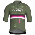 Maglia da ciclismo Meridian Olive a maniche corte, vestibilità da gara.