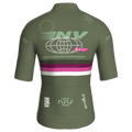 Maglia da ciclismo Meridian Olive a maniche corte, vestibilità da gara.