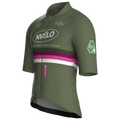 Maglia da ciclismo Meridian Olive a maniche corte, vestibilità da gara.
