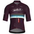 Maglia da ciclismo Meridian color melanzana – Manica corta, vestibilità da gara