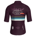 Maglia da ciclismo Meridian color melanzana – Manica corta, vestibilità da gara