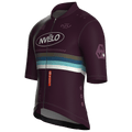 Maglia da ciclismo Meridian color melanzana – Manica corta, vestibilità da gara
