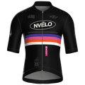 Maglia da ciclismo Meridian nera a maniche corte, vestibilità da gara.