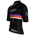Maglia da ciclismo Meridian nera a maniche corte, vestibilità da gara.