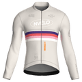 Maglia da ciclismo Meridian Bone a maniche lunghe, vestibilità da gara