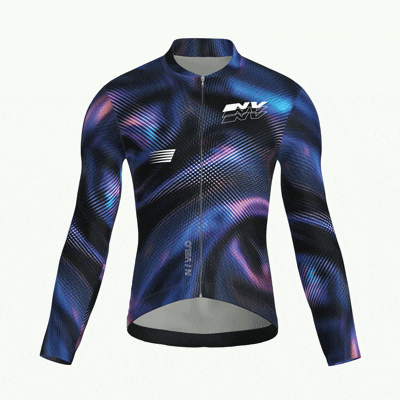 Maglia da ciclismo Mirage Nocturne a maniche lunghe, vestibilità da gara.