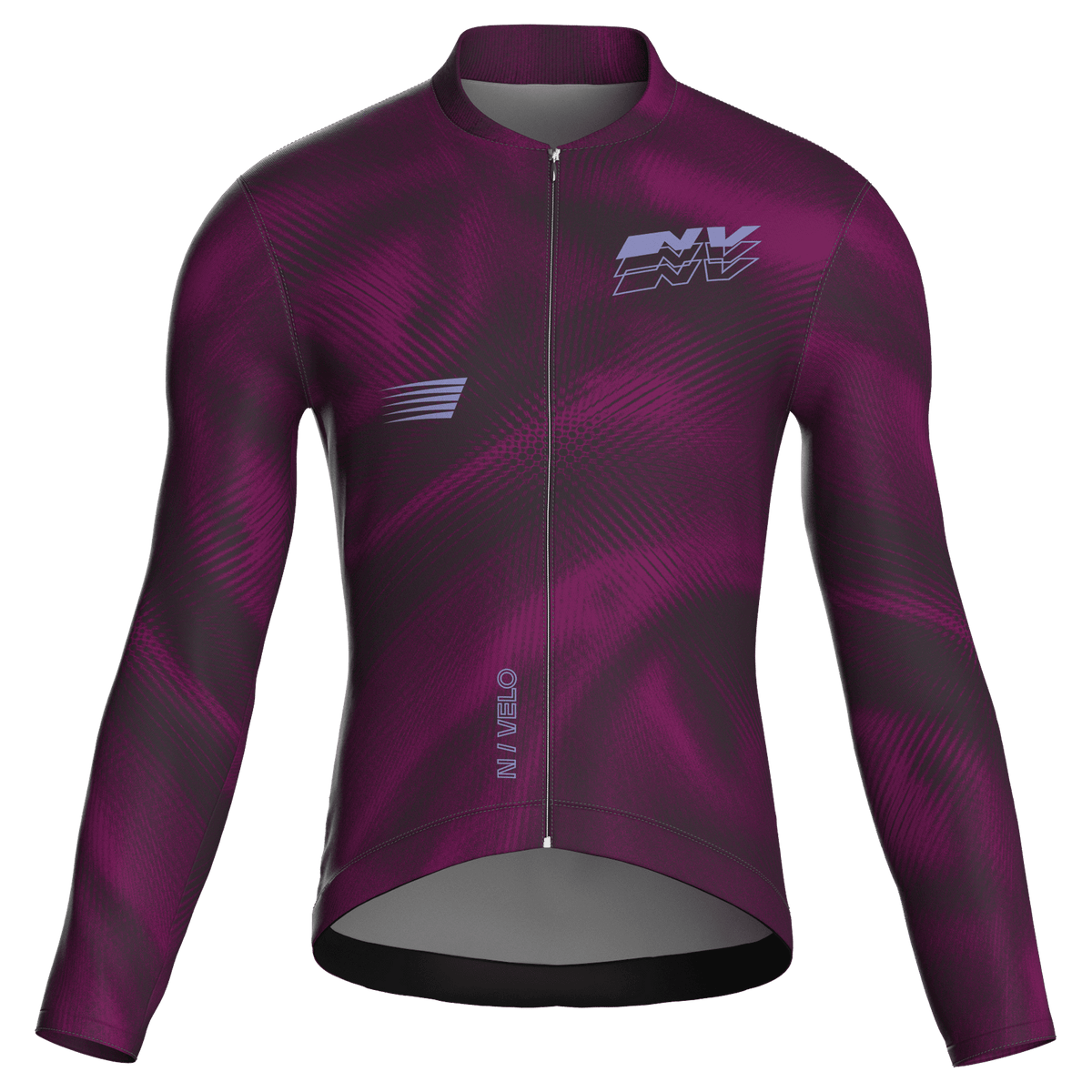 Maglia da ciclismo Mirage Magenta a maniche lunghe, vestibilità da gara.