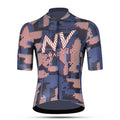 Maglia da ciclismo Blue Pro – Manica corta, vestibilità slim, fantasia aerodinamica Techwave | Nomad Vélo