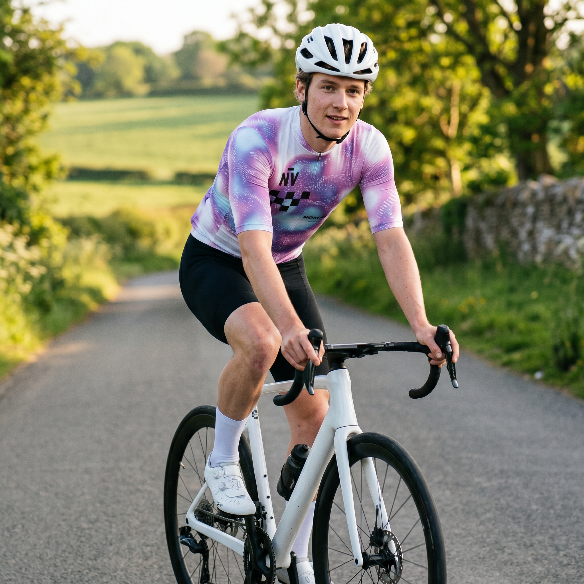 Maglia manica corta Race Lilla | Nomad Velo