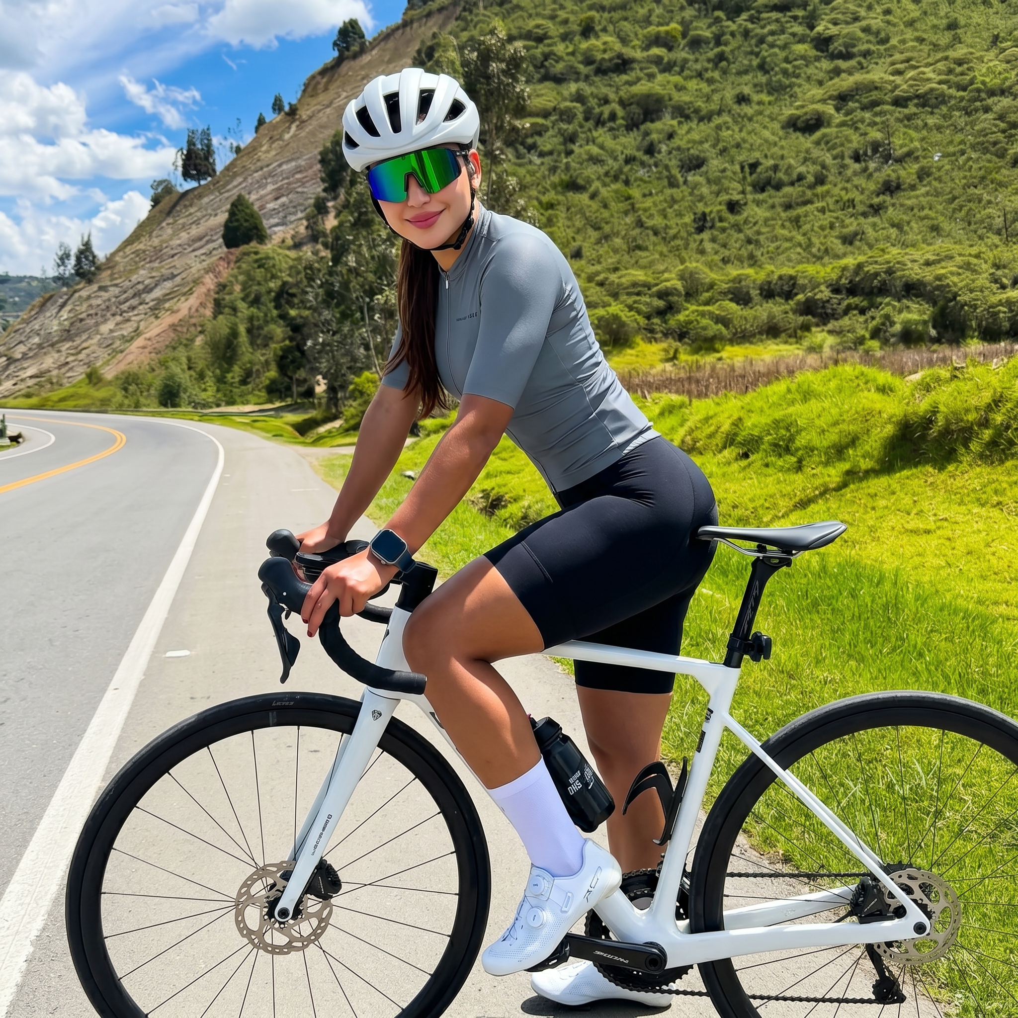 Maglia da ciclismo Pure Slate a maniche corte, vestibilità da gara.