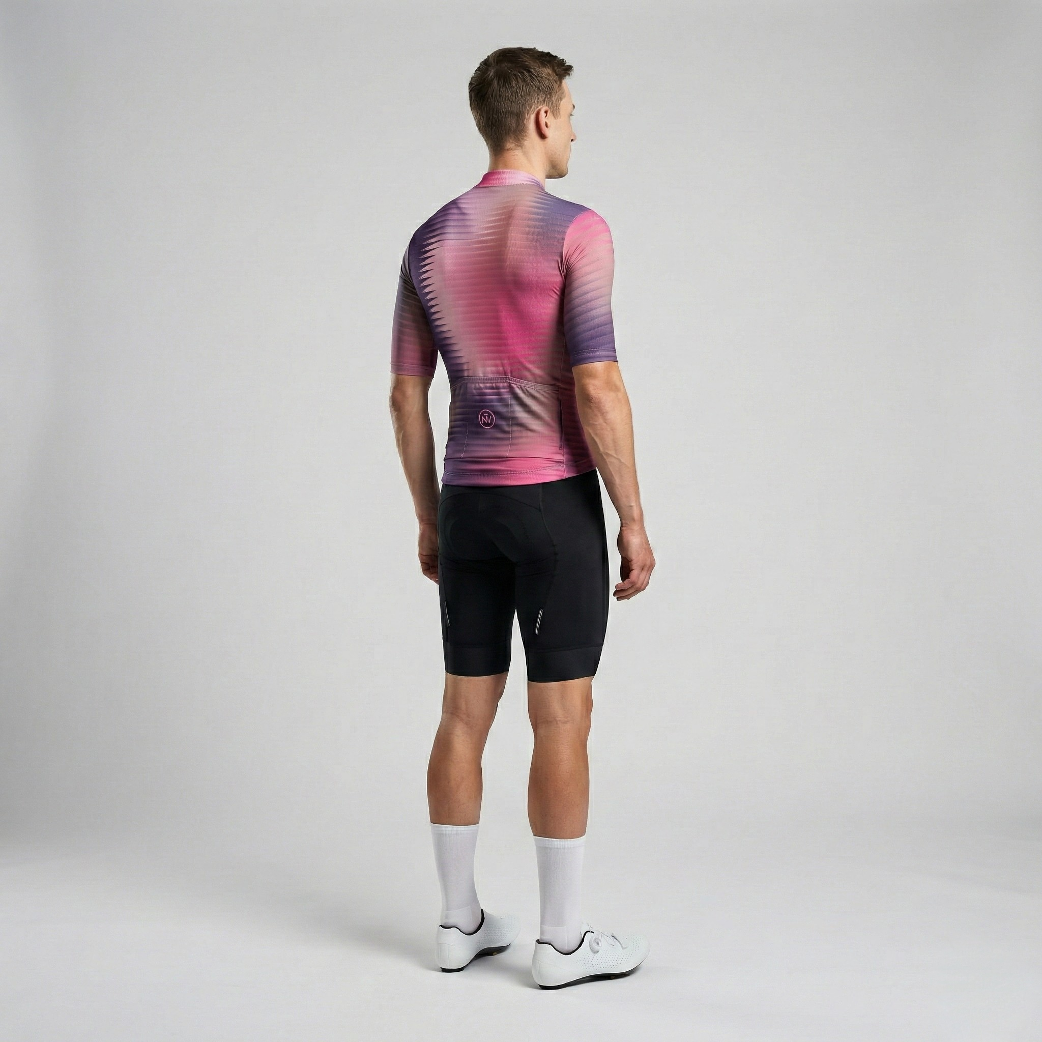 Maglia da ciclismo Fractal Aero viola - Maglia Fractal viola