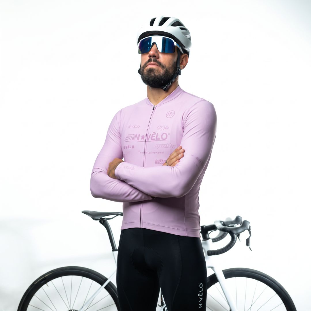 Maglia a maniche lunghe Element Viola | Nomade Velo