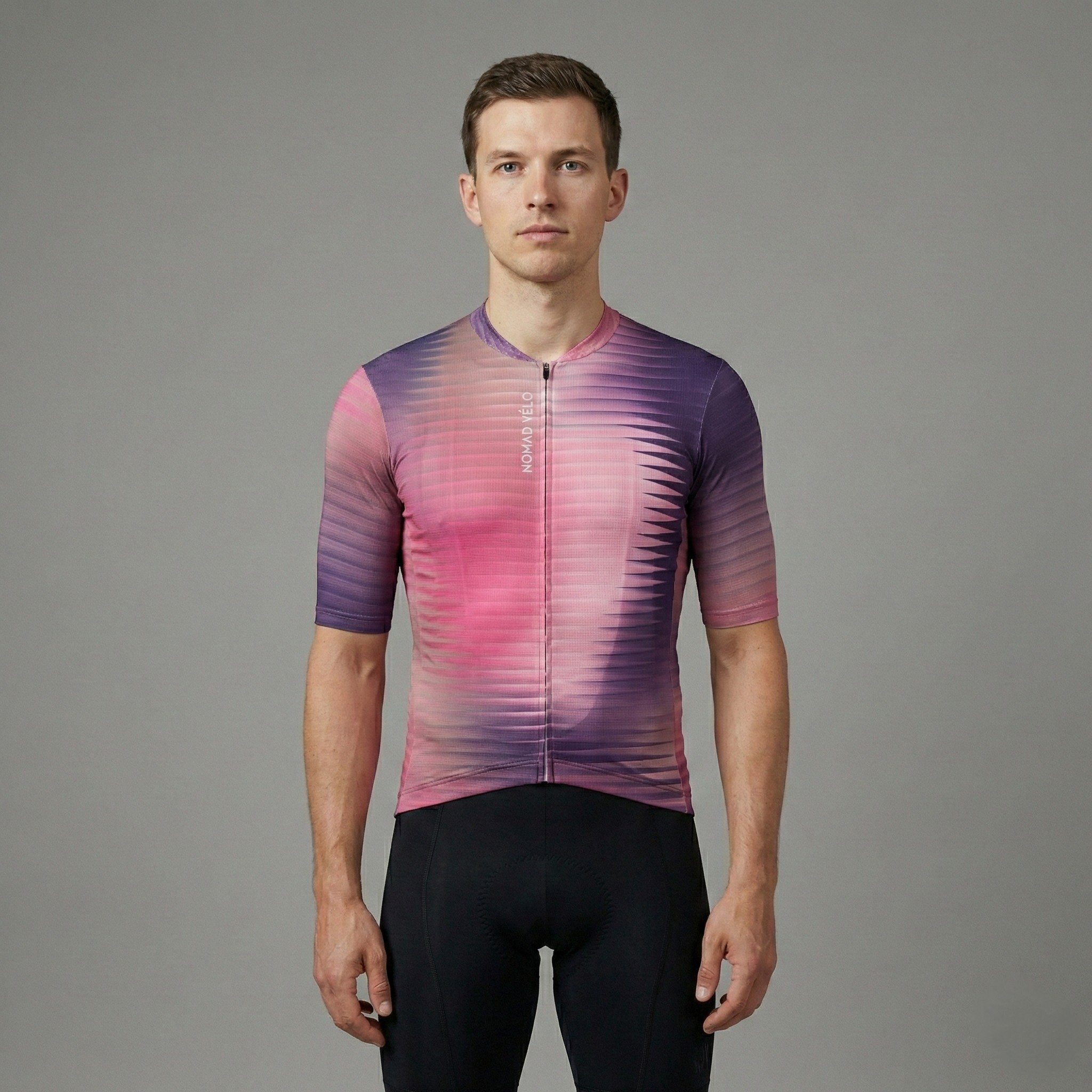 Maglia da ciclismo Fractal Aero viola - Maglia Fractal viola