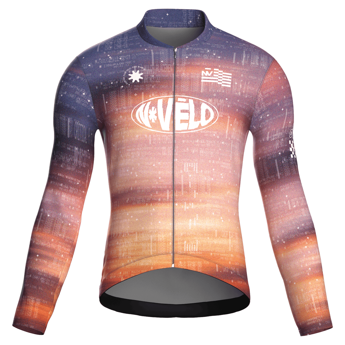 Maglia da ciclismo Lumen Dusk a maniche lunghe, vestibilità da gara