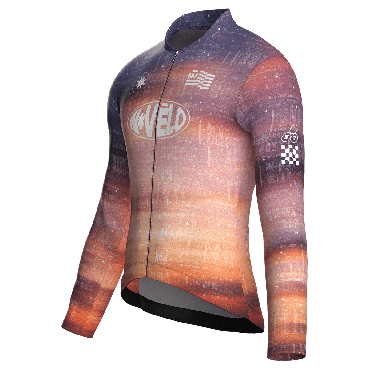 Maglia da ciclismo Lumen Dusk a maniche lunghe, vestibilità da gara