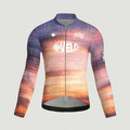 Maglia da ciclismo Lumen Dusk a maniche lunghe, vestibilità da gara