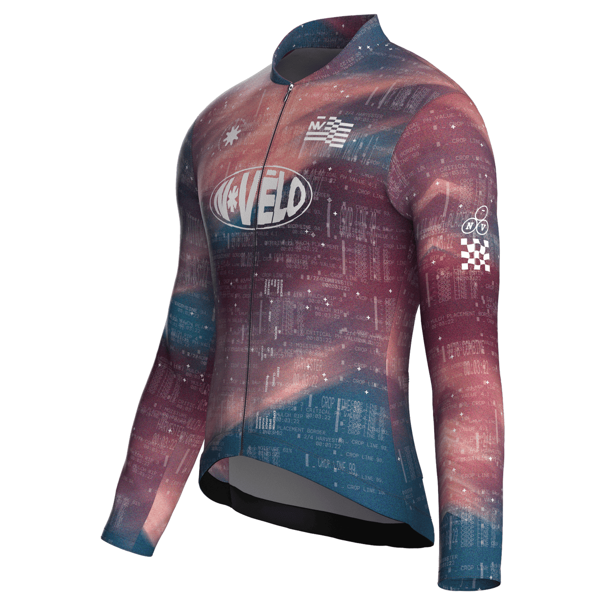 Maglia da ciclismo Lumen Quartz a maniche lunghe, vestibilità da gara