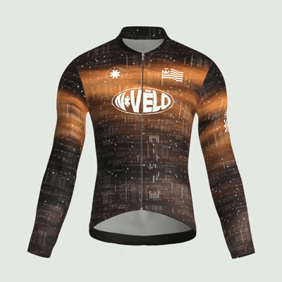 Maglia da ciclismo Lumen Copper a maniche lunghe, vestibilità da gara