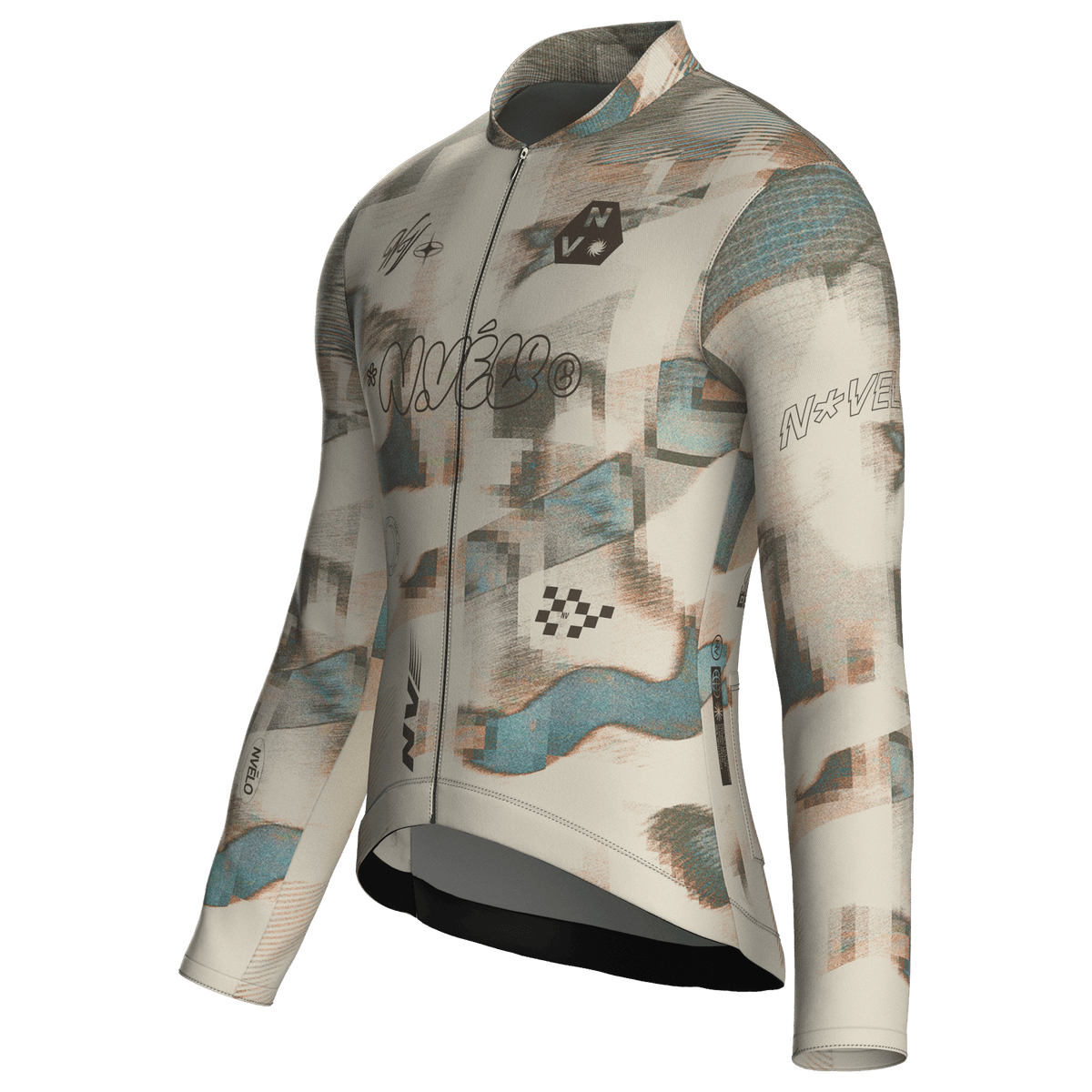 Maglia da ciclismo Parallax Fresco a maniche lunghe, vestibilità da gara