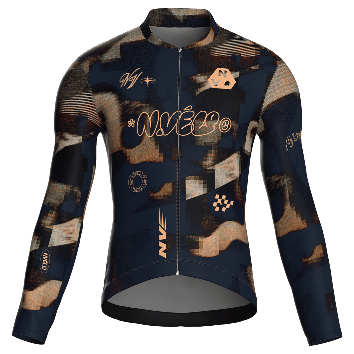 Maglia da ciclismo Parallax Fathom a maniche lunghe, vestibilità da gara.