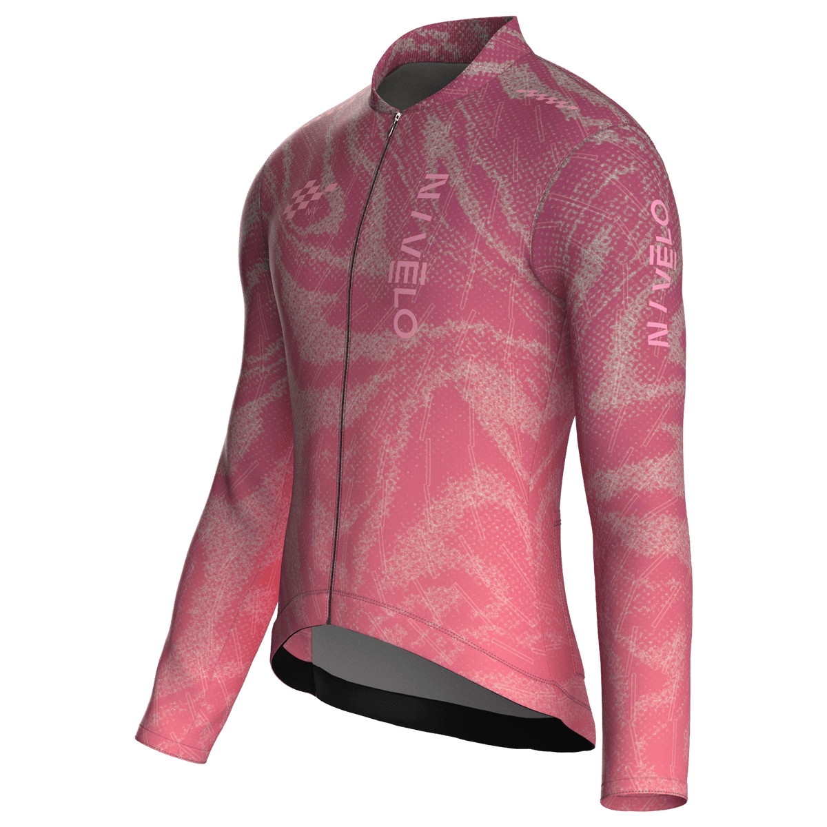 Maglia da ciclismo Sync Rose a maniche lunghe, vestibilità da gara