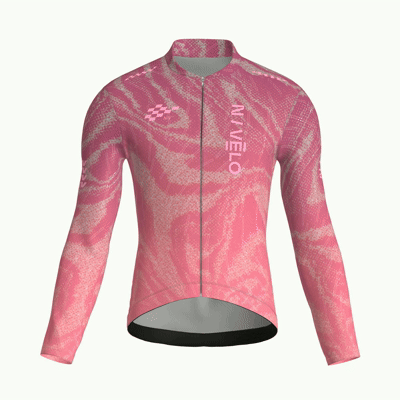 Maglia da ciclismo Sync Rose a maniche lunghe, vestibilità da gara