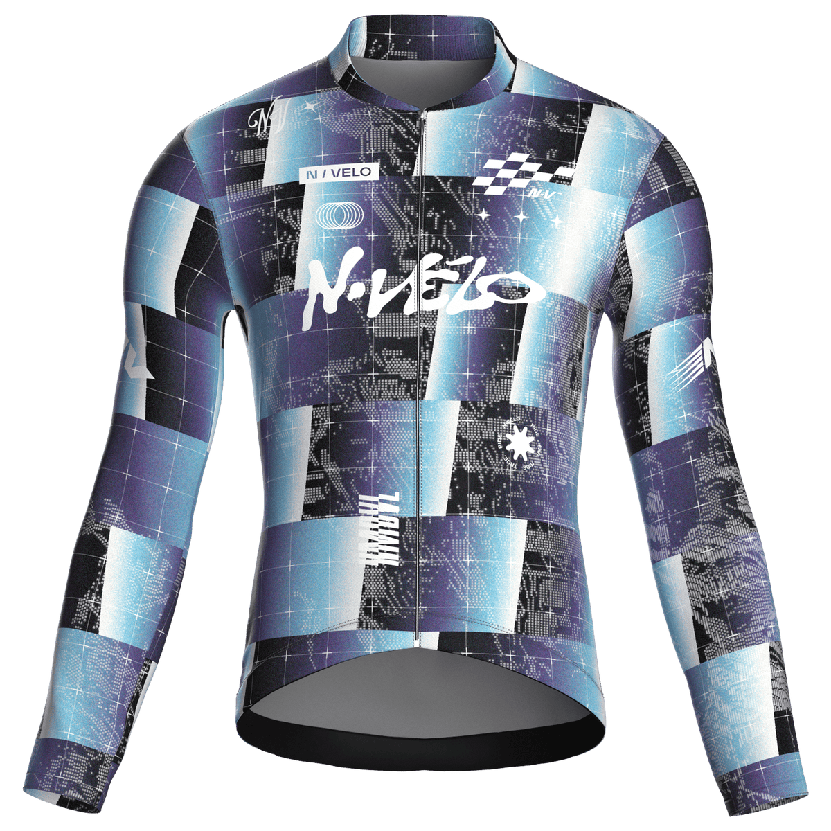Maglia da ciclismo a maniche lunghe Shift Blue – Vestibilità da gara