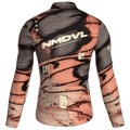 Maglia da ciclismo Animal Peach a maniche lunghe, vestibilità da gara, con stampa a ali di farfalla.