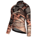 Maglia da ciclismo Animal Peach a maniche lunghe, vestibilità da gara, con stampa a ali di farfalla.
