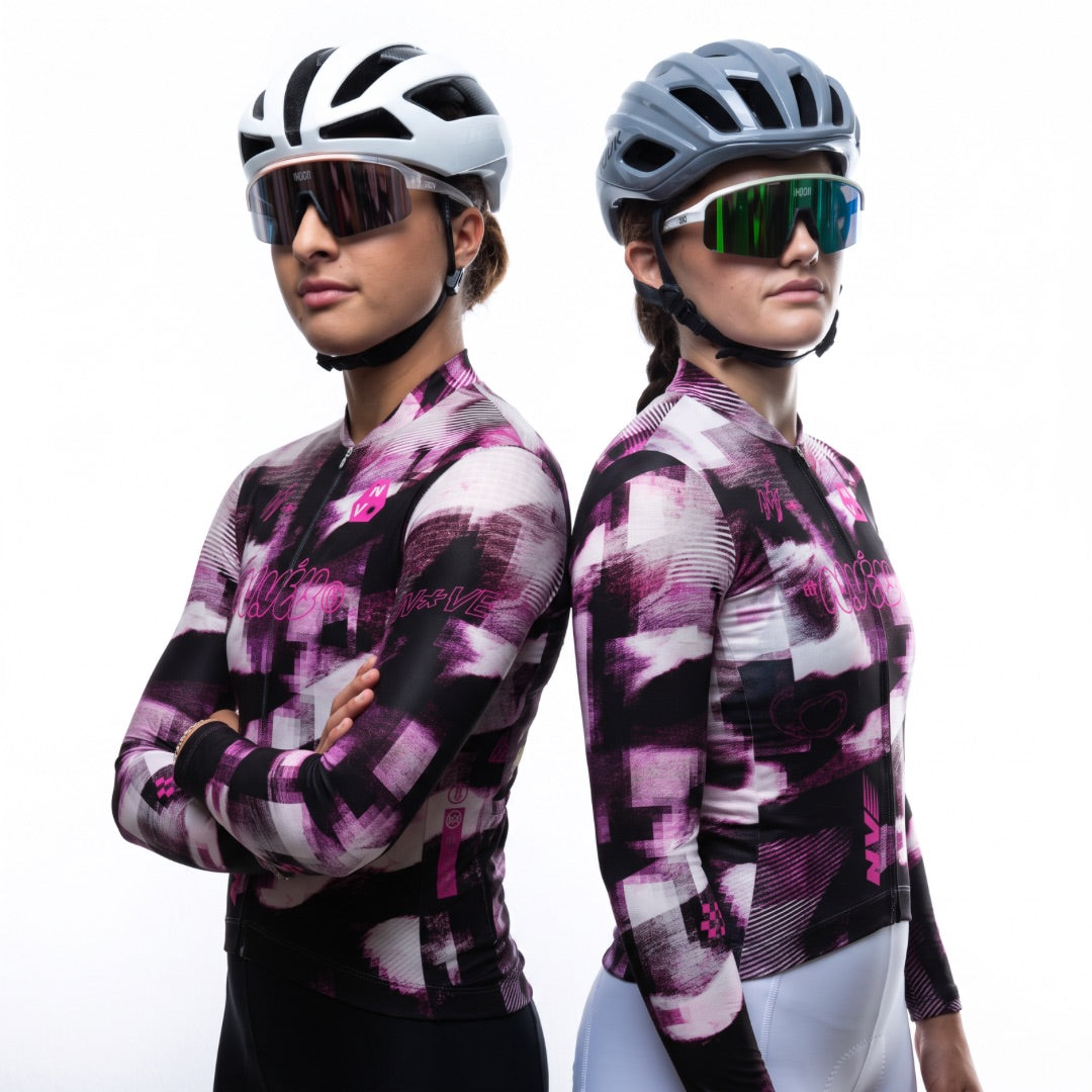 Maglia da ciclismo Parallax Nightshade a maniche lunghe, vestibilità da gara