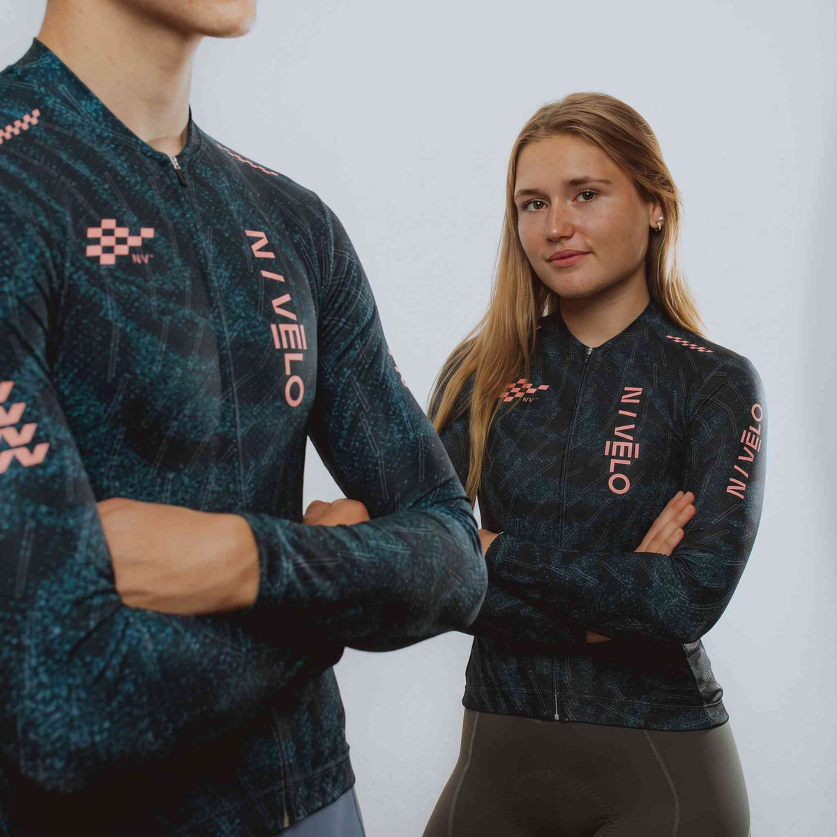 Maglia da ciclismo a maniche lunghe Sync Teal – Vestibilità da gara