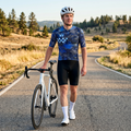 Maglia manica corta Race blu scuro | Nomad Velo