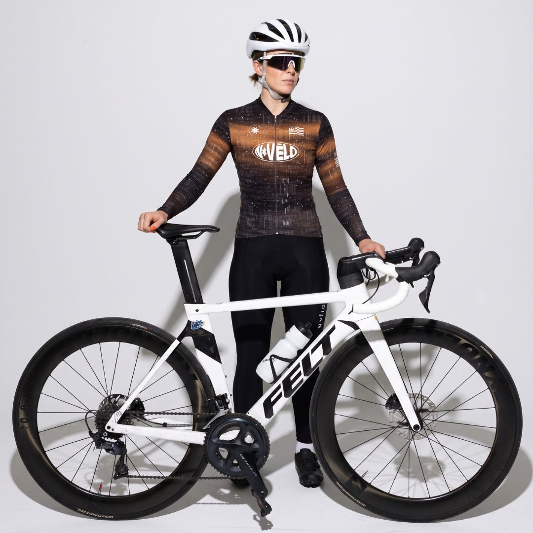 Maglia da ciclismo Lumen Copper a maniche lunghe, vestibilità da gara