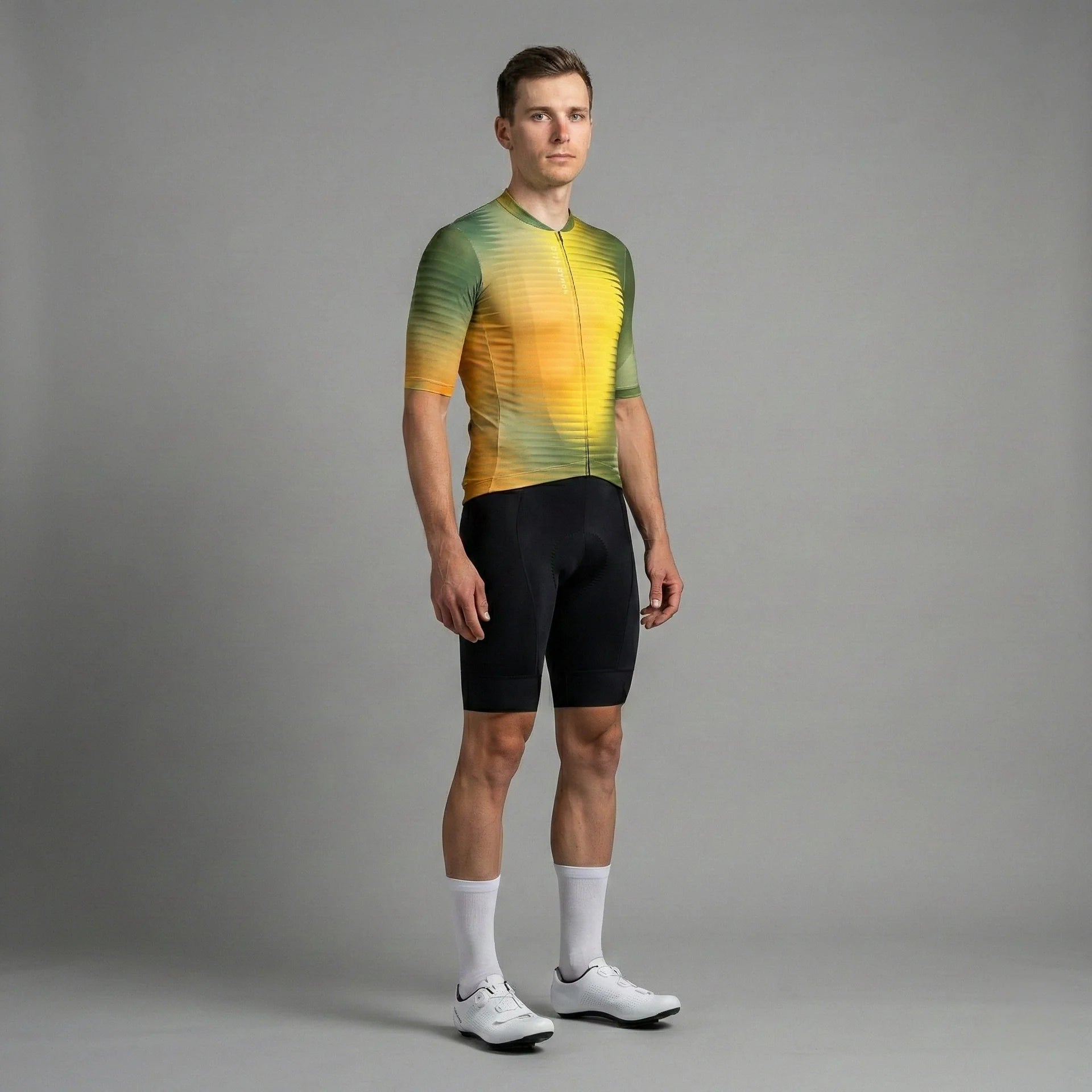 Maglia da ciclismo Fractal Aero di colore giallo