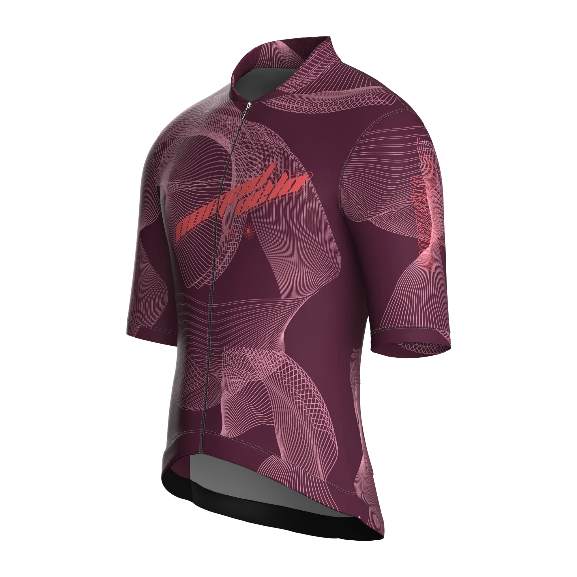 Maglia a maniche corte Breakaway bordeaux | Nomad Vélo