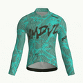 Maglia da ciclismo Warp Aqua a maniche lunghe, vestibilità da gara, stampa a onde