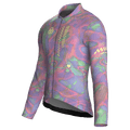Maglia da ciclismo a maniche lunghe color viola australe – vestibilità da gara